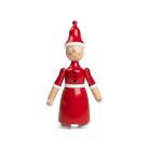 Kay Bojesen 39480 Mrs. Santa Wooden Figurine in Red/White