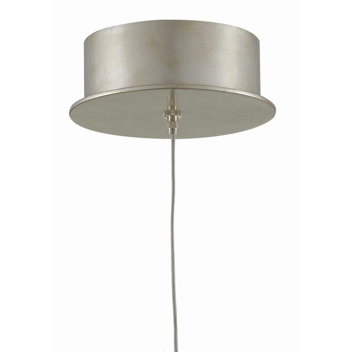 Currey and Company 9000-0709 Dove 1-Light Pendant in White/Silver