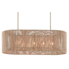 Currey and Company 9000-0737 Mereworth Oval Chandelier in Natural/Beige