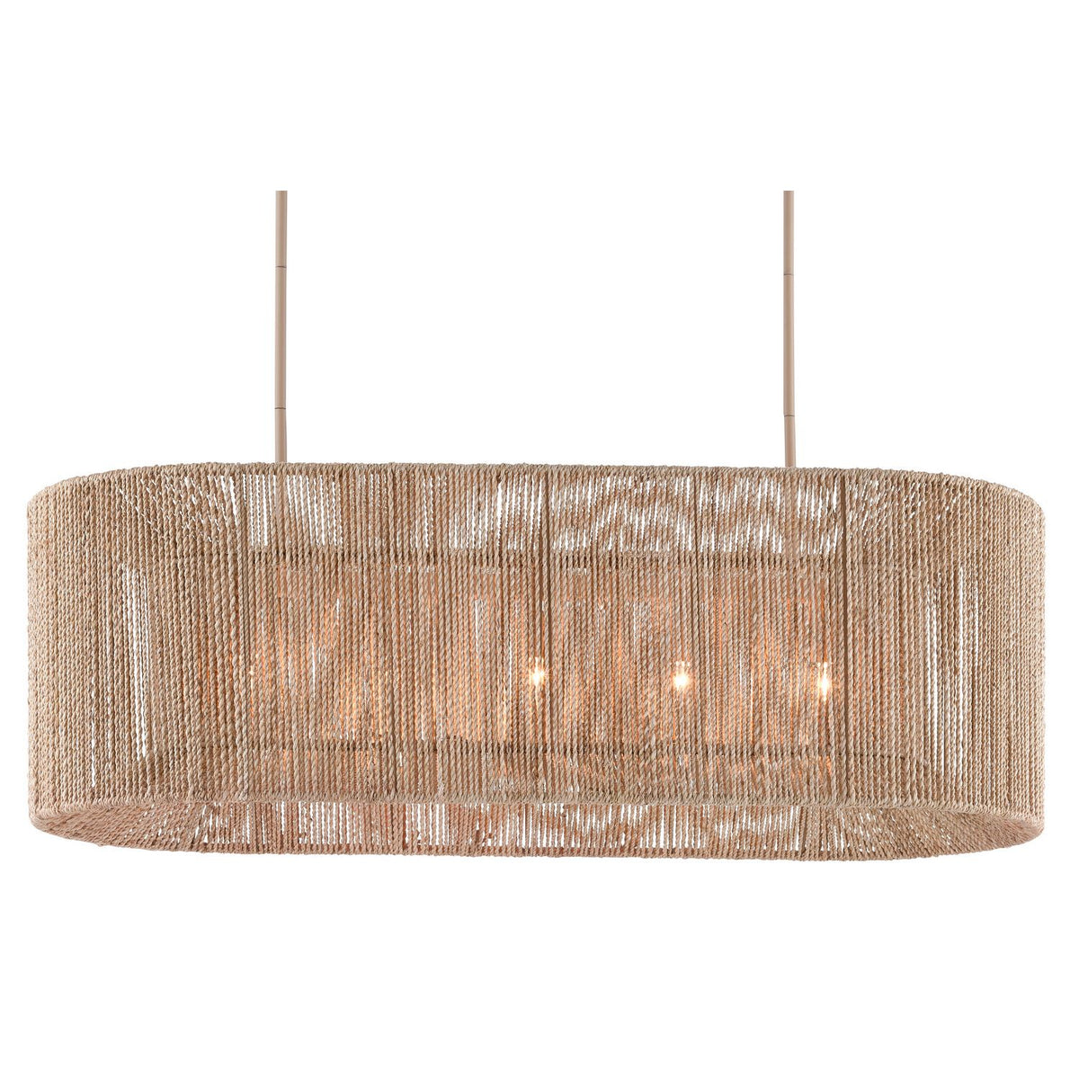 Currey and Company 9000-0737 Mereworth Oval Chandelier in Natural/Beige