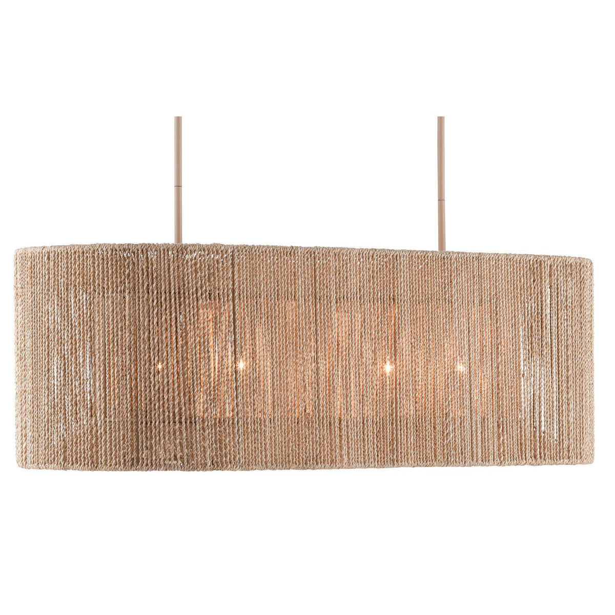 Currey and Company 9000-0737 Mereworth Oval Chandelier in Natural/Beige