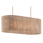 Currey and Company 9000-0737 Mereworth Oval Chandelier in Natural/Beige