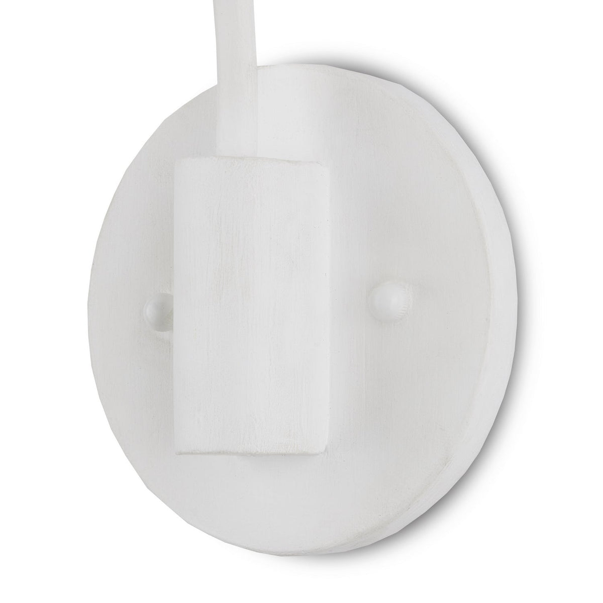 Currey and Company - 5000-0219 - One Light Wall Sconce - Basket Collection - White/Bleached Natural