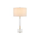Currey and Company - 6000-0971 - One Light Table Lamp - Deville - Clear / Antique Brass
