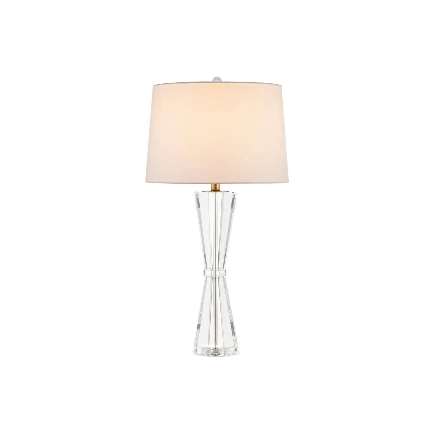 Currey and Company - 6000-0972 - One Light Table Lamp - Duveen - Clear / Polished Brass
