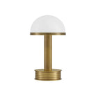 Currey and Company - 6700-0006 - LED Table Lamp - Promenade - Antique Brass / Milk