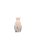 Currey and Company - 9000-1270 - One Light Pendant - Posh - White / Silver