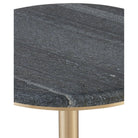 Currey and Company - 4000-0241 - Accent Table - Miles - Natural / Polished Brass