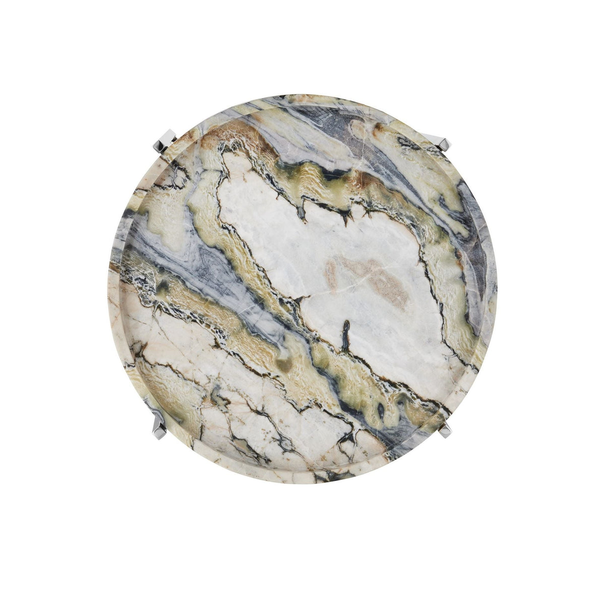 Currey and Company - 4000-0242 - Accent Table - Freya - Natural / Nickel