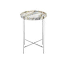 Currey and Company - 4000-0242 - Accent Table - Freya - Natural / Nickel