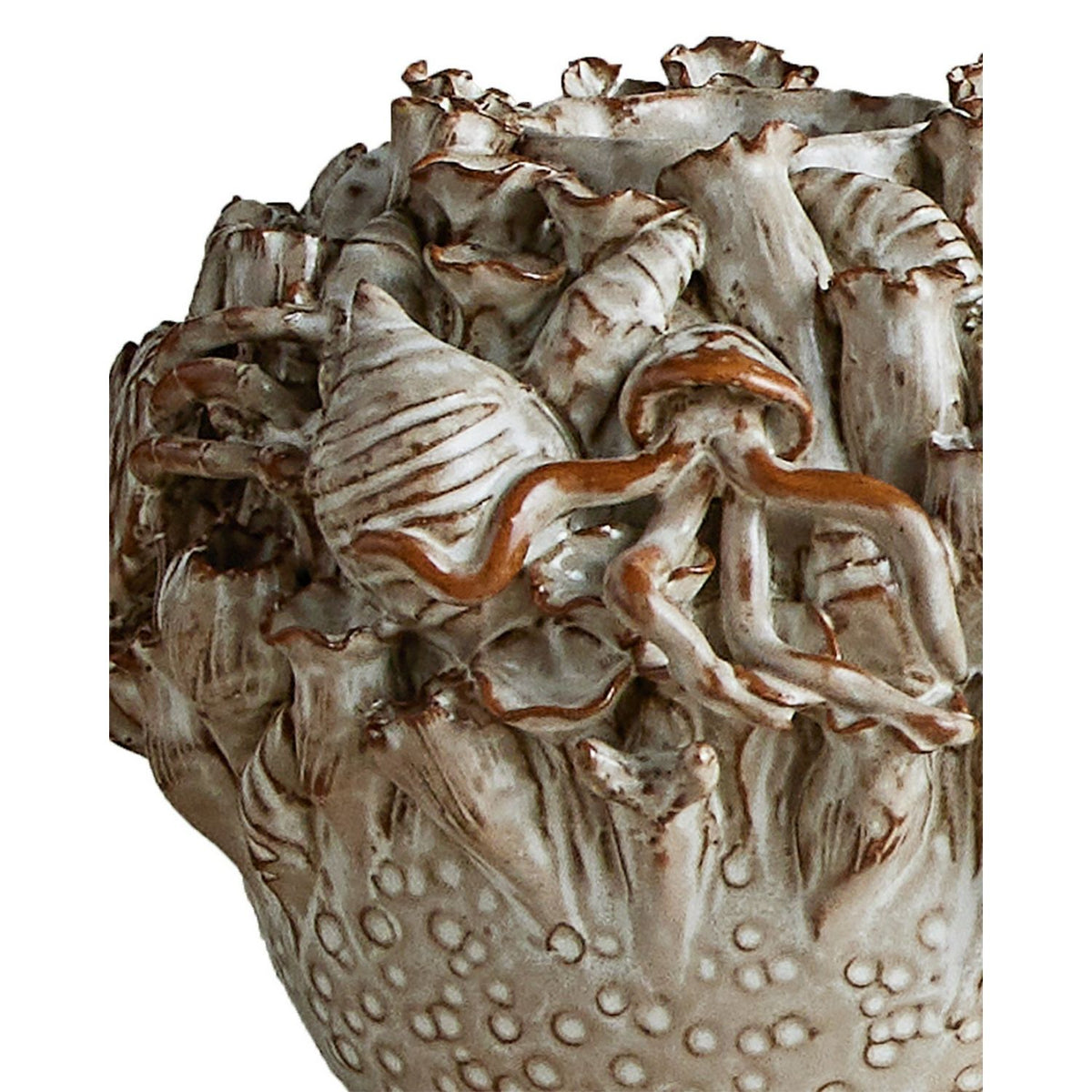 Currey and Company 1200-1053 Tidal Vase in Milky White