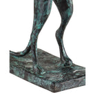 Currey and Company 1200-1059 Bastet Cat in Green Granite