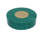 Currey and Company 1200-1061 Transformation Box in Marbled Green/Brushed Brass