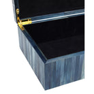 Currey and Company 1200-1067 Winter Harvest Box in Blue