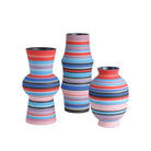 Currey and Company 1200-1097 Happy 80's Bright Vase in Blue/Pink/Red