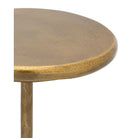 Currey and Company 4000-0248 Carillon Accent Table in Antique Brass