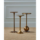 Currey and Company 4000-0248 Carillon Accent Table in Antique Brass