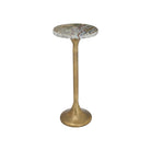 Currey and Company 4000-0250 Wilderness Drinks Table in Antique Brass/Natural