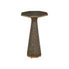 Currey and Company 4000-0252 Castor Accent Table in Iron/Bronze/Smoke