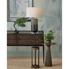 Currey and Company 4000-0252 Castor Accent Table in Iron/Bronze/Smoke