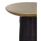Currey and Company 4000-0254 Pince Accent Table in Black Nickel/Antique Brass