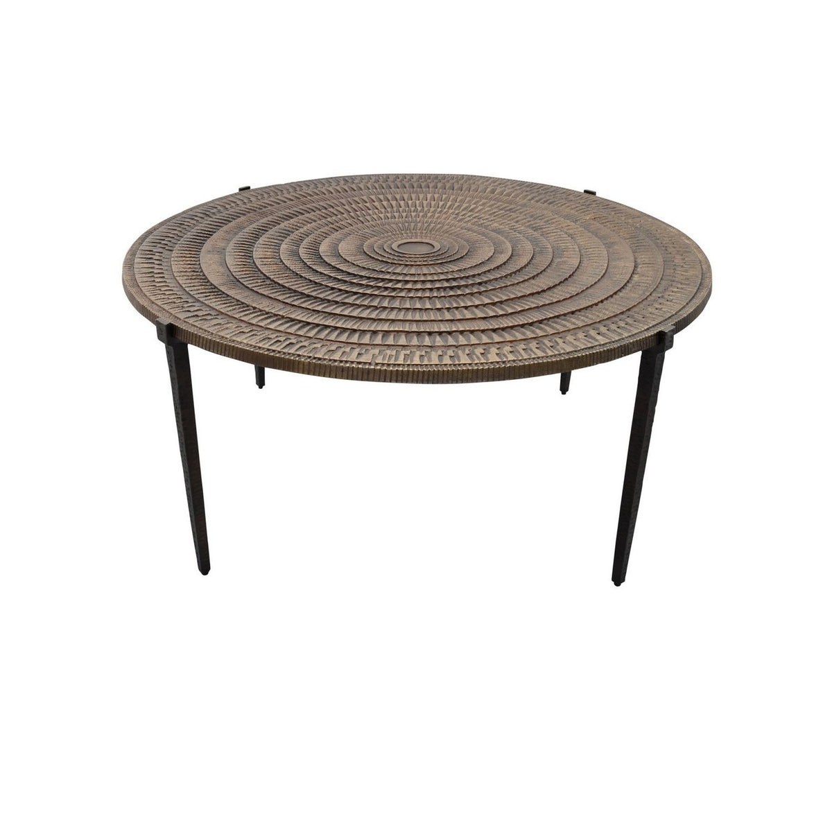 Currey and Company 4000-0257 Unity Cocktail Table in Antique Bronze/Dark Bronze