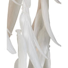 Currey and Company 5000-0286 Glen Arbor Wall Sconce in White/Contemporary Silver Leaf/Contemporary Silver