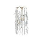 Currey and Company 5000-0286 Glen Arbor Wall Sconce in White/Contemporary Silver Leaf/Contemporary Silver
