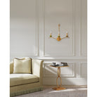 Currey and Company 5000-0288 Flannery Wall Sconce in Contemporary Gold Leaf/Green