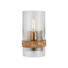 Currey and Company 5000-0294 Sudeley Wall Sconce in Clear/Satin Brass