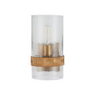 Currey and Company 5000-0294 Sudeley Wall Sconce in Clear/Satin Brass
