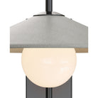 Currey and Company 5500-0058 Bothy Outdoor Wall Sconce in Natural/Black/Frosted White