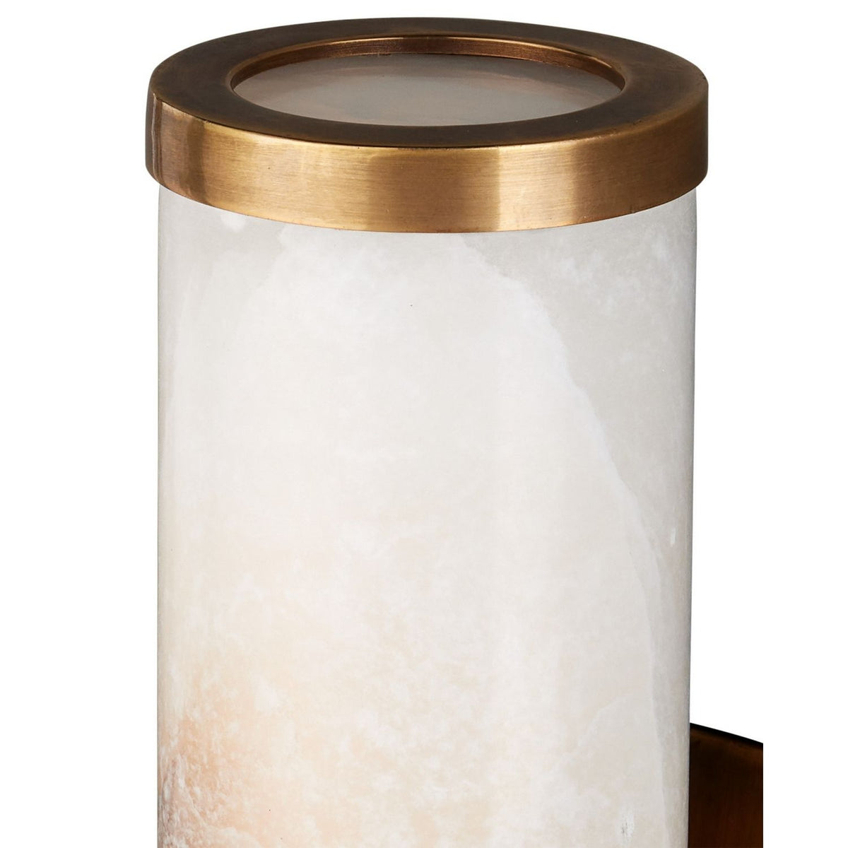 Currey and Company 5800-0076 Brenham Wall Sconce in Natural/Vintage Brass