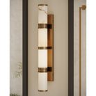 Currey and Company 5800-0079 Brenham Wall Sconce in Natural/Vintage Brass