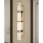 Currey and Company 5800-0080 Brenham Wall Sconce in Natural/Nickel