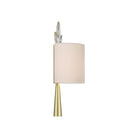 Currey and Company 5900-0061 Trillium Wall Sconce in Clear/Brass
