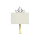 Currey and Company 5900-0061 Trillium Wall Sconce in Clear/Brass