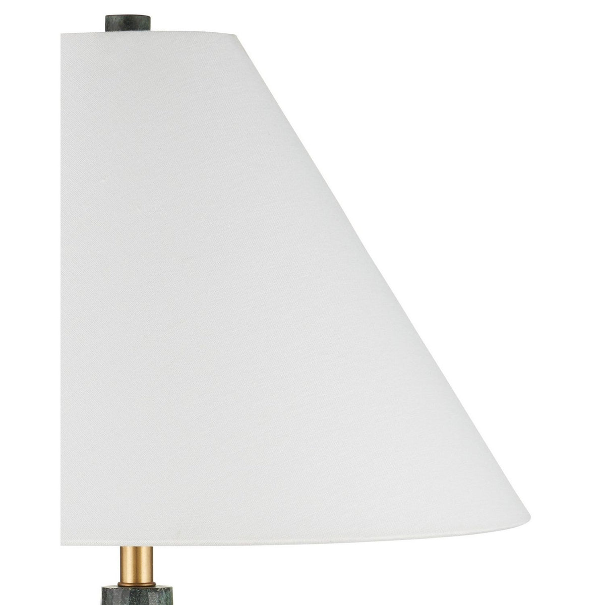 Currey and Company 6000-1060 Djinn Table Lamp in Verdigris/Antique Brass