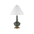 Currey and Company 6000-1060 Djinn Table Lamp in Verdigris/Antique Brass