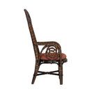 Currey and Company 7000-1062 Benin Throne Armchair in Brown/Orange