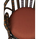 Currey and Company 7000-1062 Benin Throne Armchair in Brown/Orange