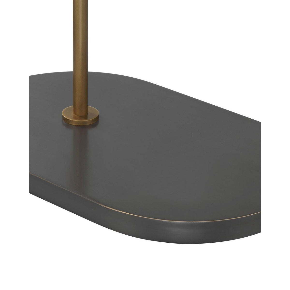 Currey and Company 8000-0170 Severn Floor Lamp in Antique Brass/Oil Rubbed Bronze/Smoke