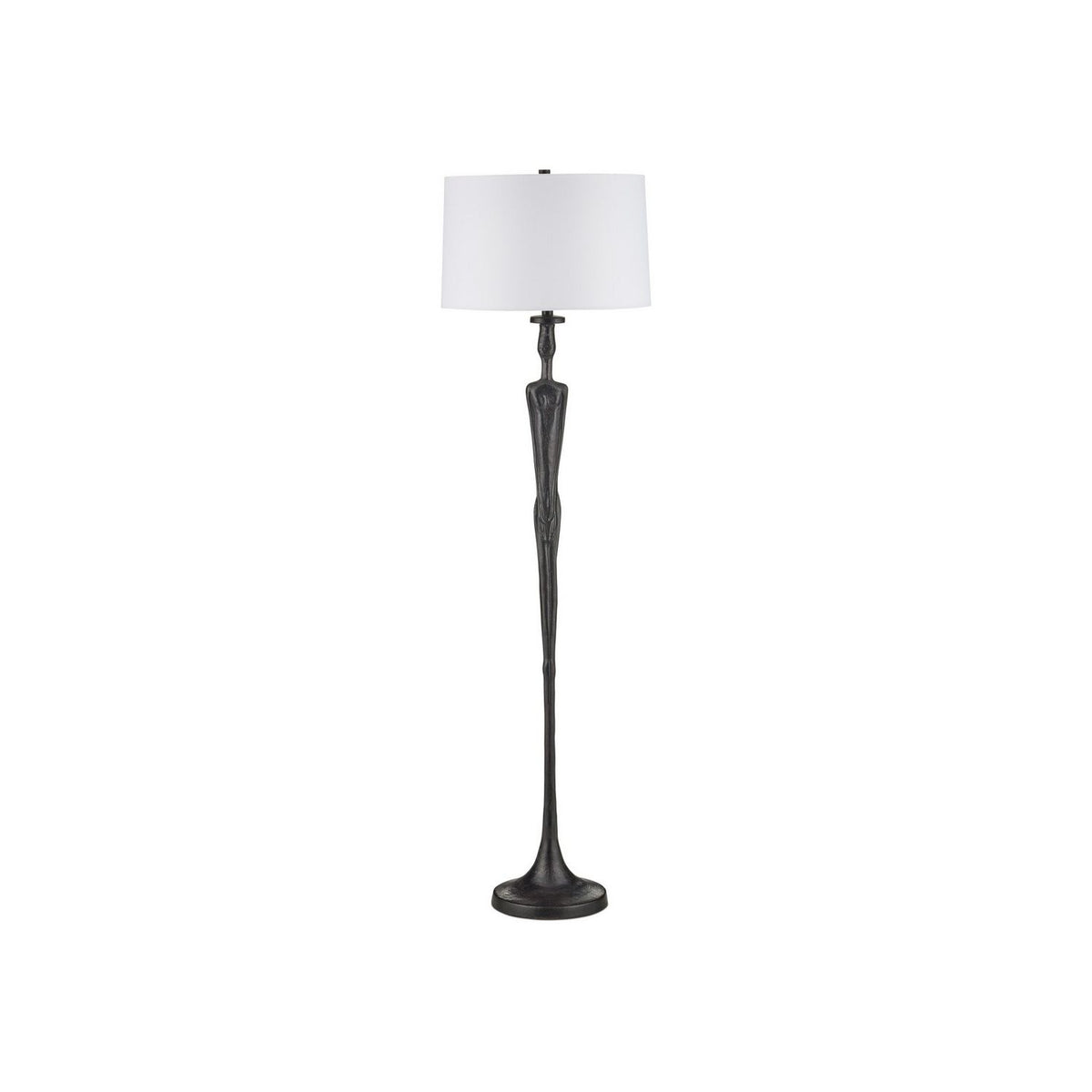 Currey and Company 8000-0180 Mirage Floor Lamp in Black