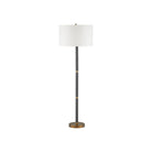 Currey and Company 8000-0181 Gavin Floor Lamp in Brass Antique/Matte Black
