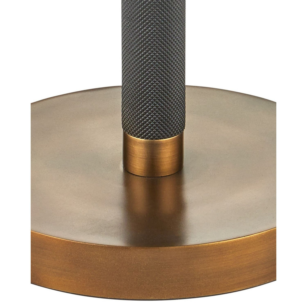Currey and Company 8000-0181 Gavin Floor Lamp in Brass Antique/Matte Black