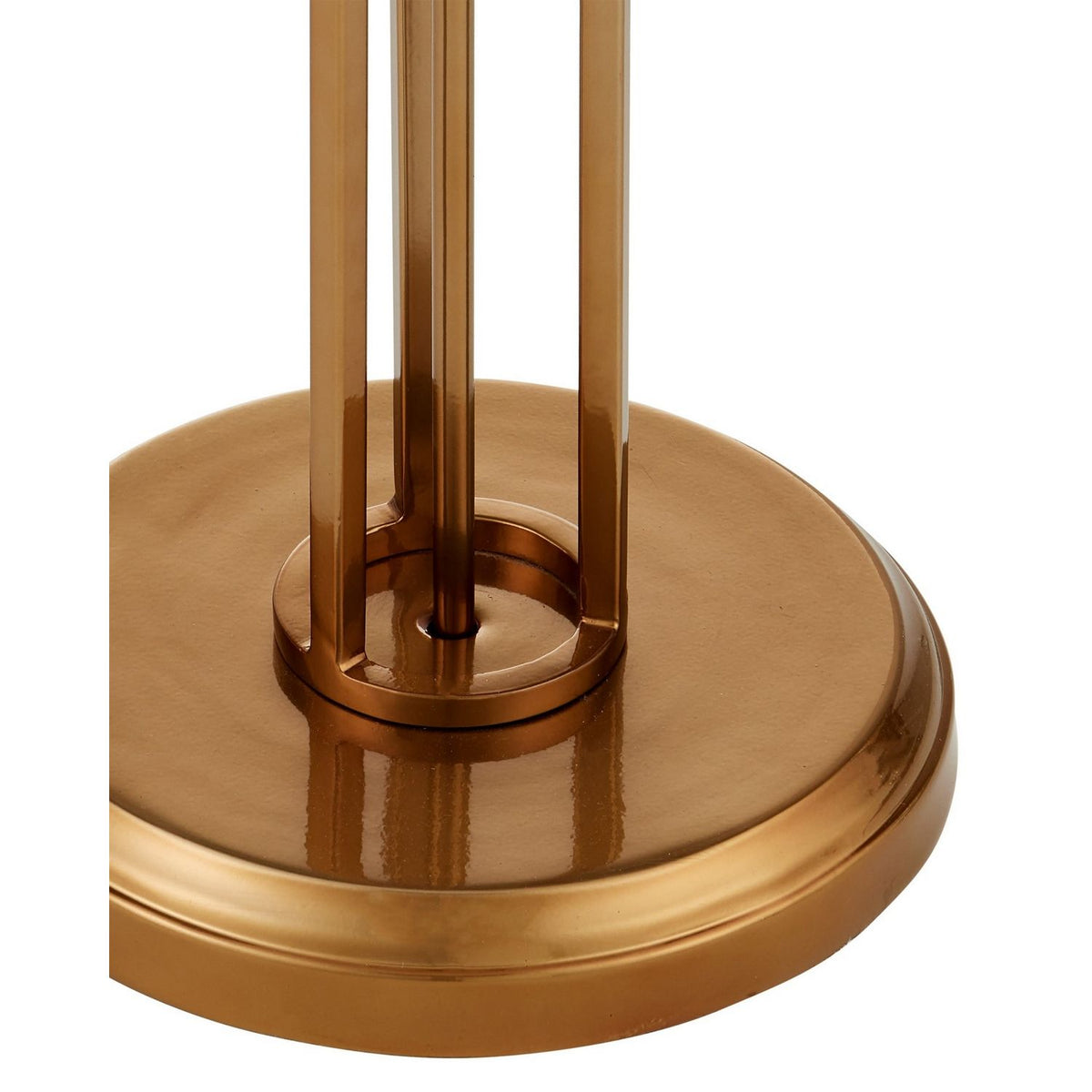 Currey and Company 8000-0182 Metropolis Floor Lamp in Metallic Champagne/Frosted