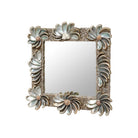 Currey and Company 1000-0175 Halcyon Mirror in Natural/Silver