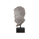 Currey and Company 1200-1084 Hercules Head on Metal Stand in Antique Off-White/Black