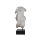 Currey and Company 1200-1086 Cyprus Torso on Metal Stand in Antique Off-White/Black