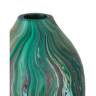 Currey and Company 1200-1116 Tamarind Vase in Marbleized Dark Green